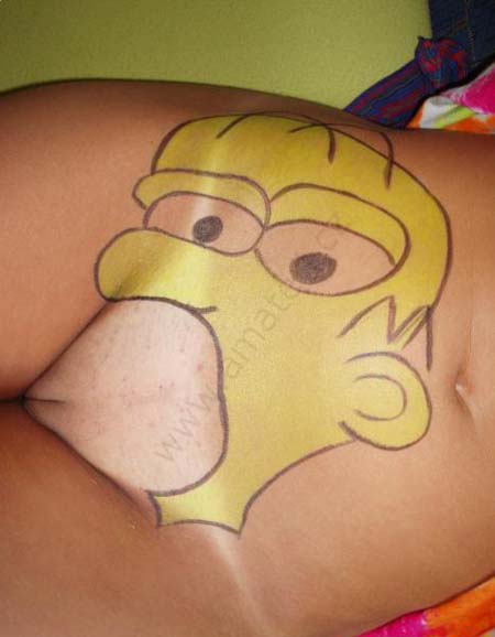Homer simpson my pussy tattoo the simpsons nude